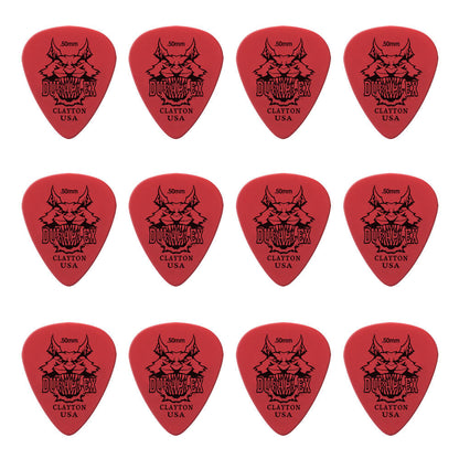 Clayton Duraplex Standard Guitar Picks 0.50mm - 12 Pack, Delrin Material, Durable Design, Made in USA — view 2