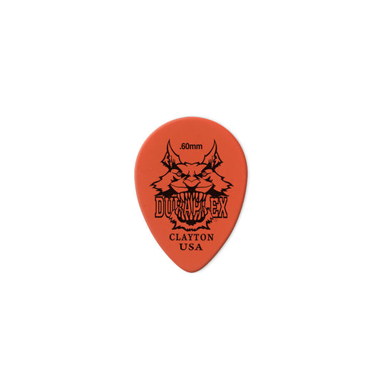 Clayton Duraplex Small Teardrop Guitar Picks 0.60mm - 12 Pack