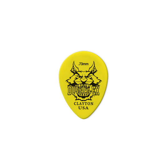 Clayton Duraplex Small Teardrop Guitar Picks 0.73mm - 12 Pack
