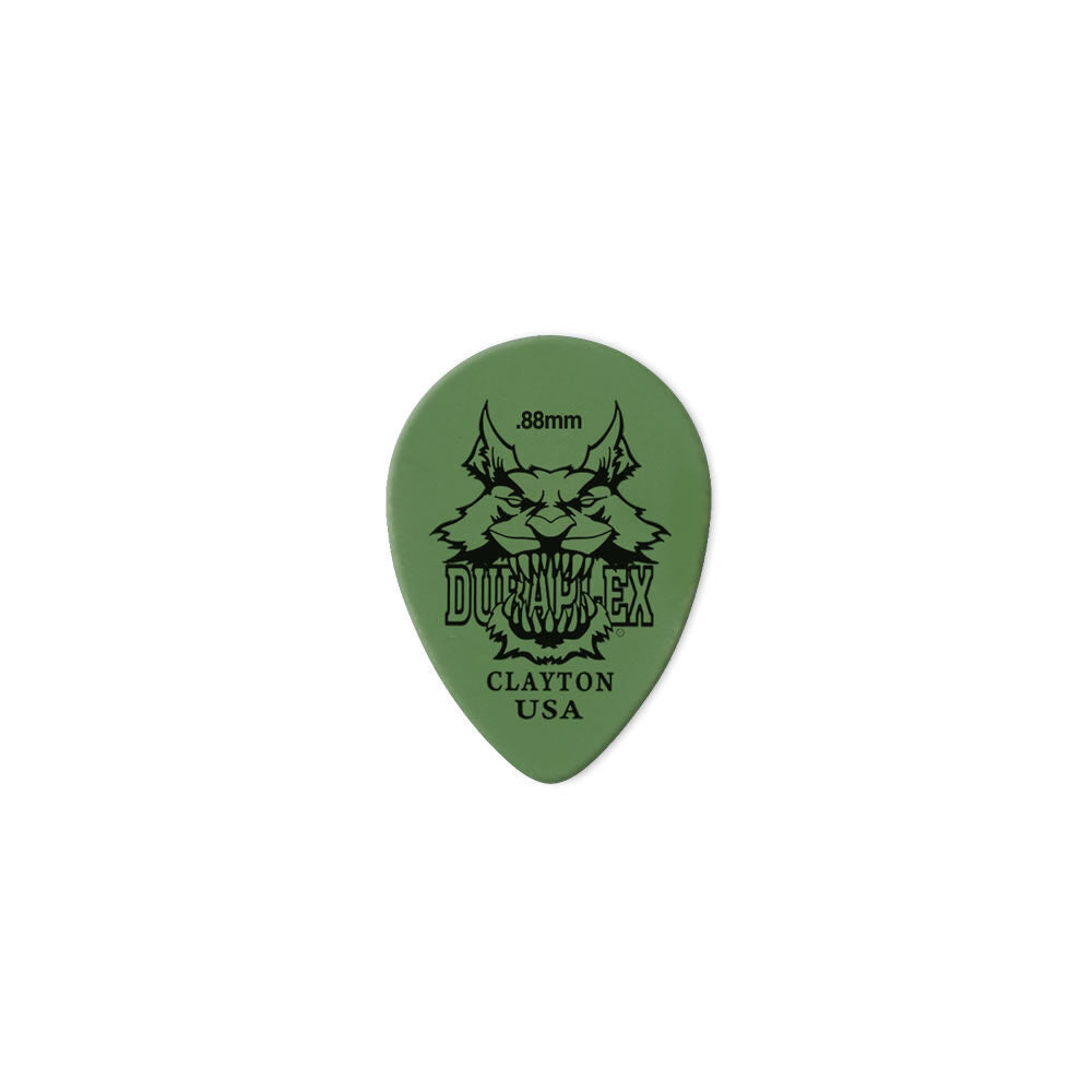 Clayton Duraplex Small Teardrop Guitar Picks 0.88mm - 12 Pack