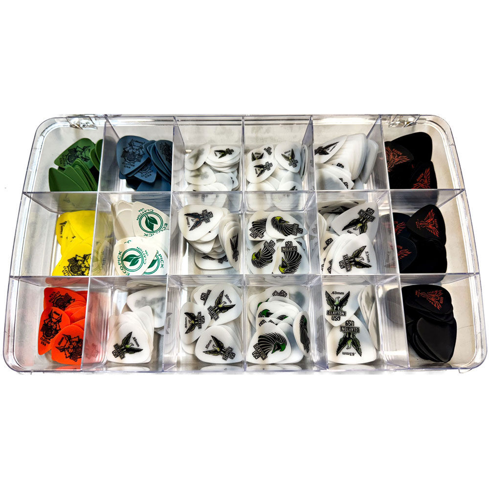 Clayton Counter Display Box Guitar Picks Assorted Sizes & Styles - 432 Pack — view 2