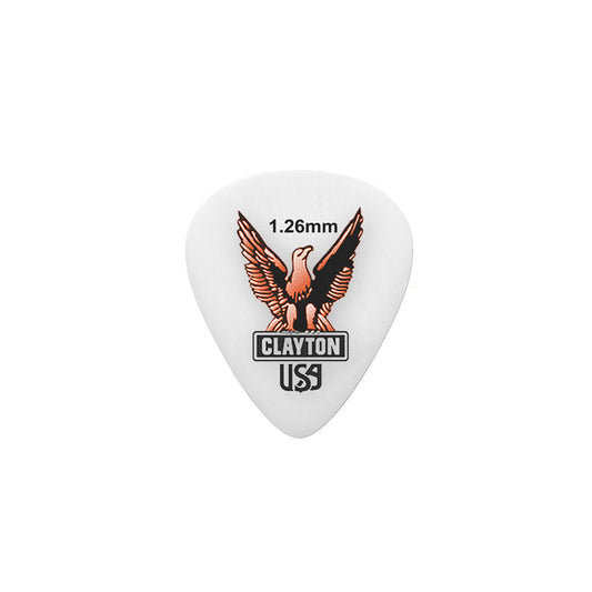 Clayton Acetal Eagle Standard Guitar Picks 1.26mm - 12 Pack
