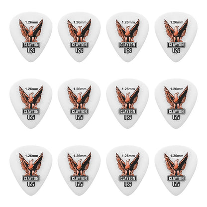 Clayton Acetal Eagle Standard Guitar Picks 1.26mm - 12 Pack — view 2
