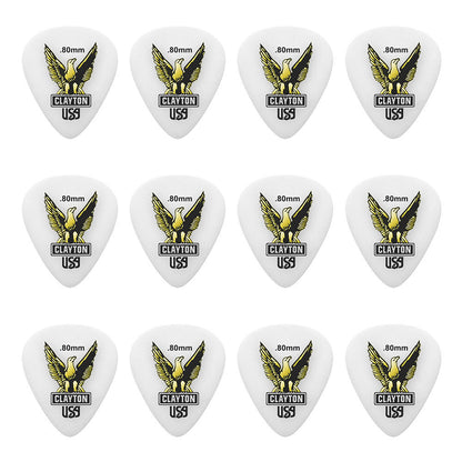 Clayton Acetal Eagle Standard Guitar Picks 0.80mm - 12 Pack — view 2