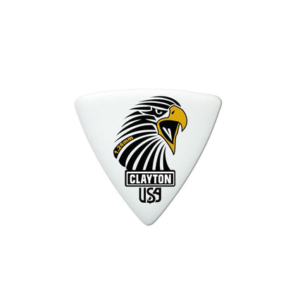 Clayton Acetal Sharp Triangle Guitar Picks 1.26mm - 12 Pack