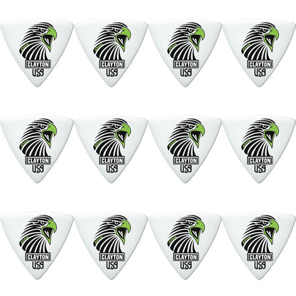 Clayton Acetal Sharp Triangle Guitar Picks (0.63mm) - 12 Pack — view 2
