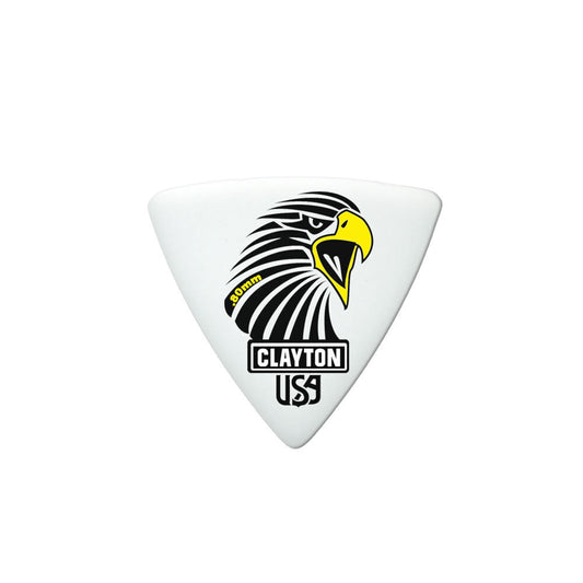 Clayton Acetal Sharp Triangle Guitar Picks (0.80mm) - 12 Pack