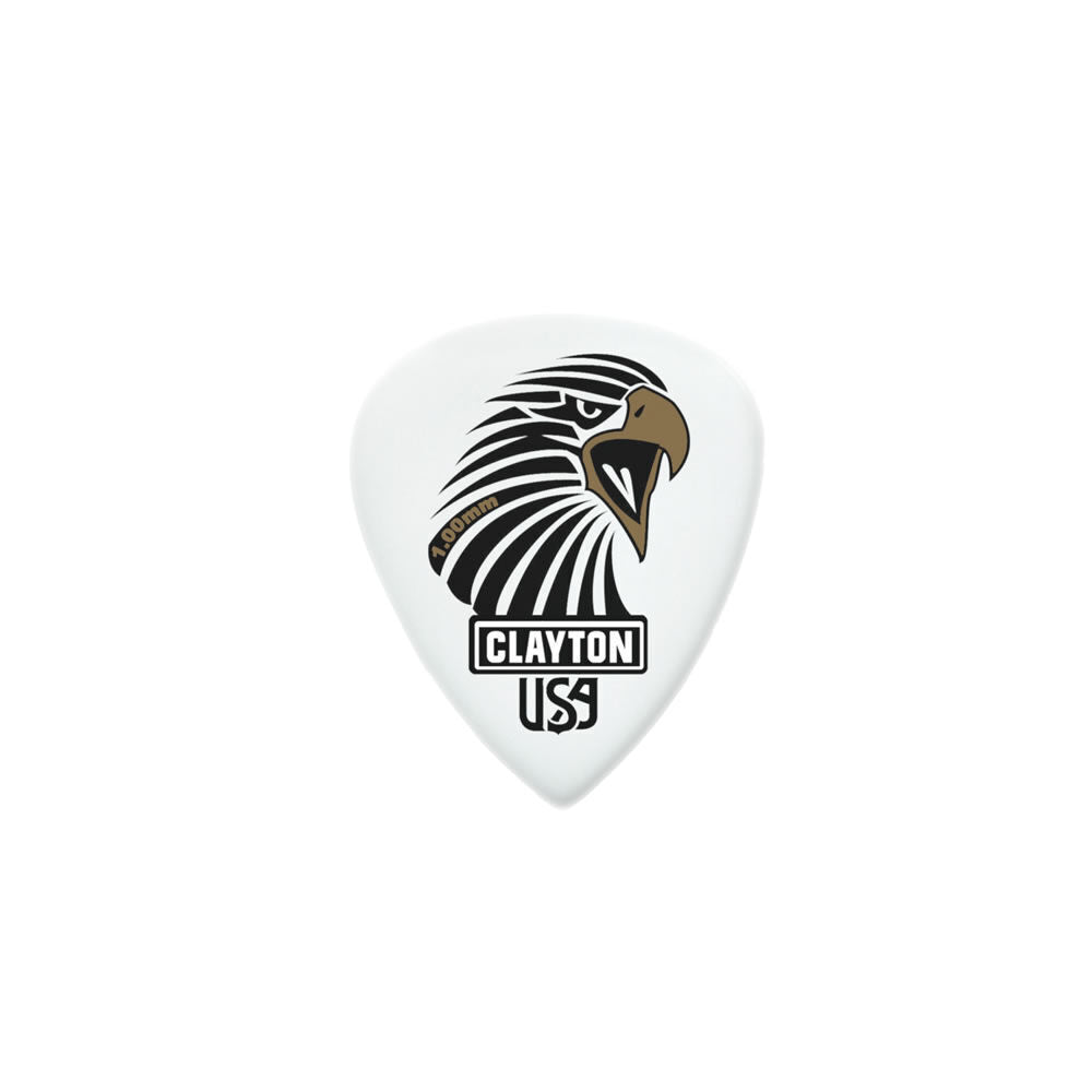 Clayton Acetal Eagle Sharp Standard Guitar Picks 1.00mm 12-pack