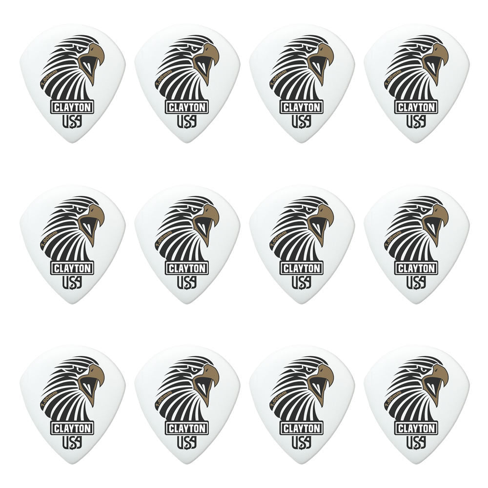 Clayton Acetal Eagle Sharp Teardrop Guitar Picks 1.00mm - 12 Pack — view 2