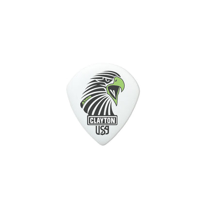 Clayton Acetal Sharp Teardrop Guitar Picks 0.63mm - 12 Pack