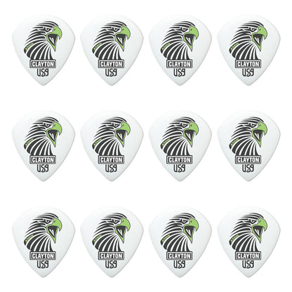 Clayton Acetal Sharp Teardrop Guitar Picks 0.63mm - 12 Pack — view 2