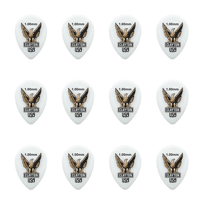 Clayton Acetal Eagle Small Teardrop Guitar Picks 1.00mm - 12 Pack — view 2