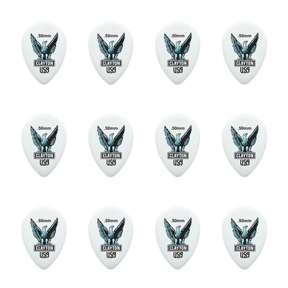 Clayton Acetal Eagle Small Teardrop Guitar Picks 0.50mm - 12 Pack — view 2