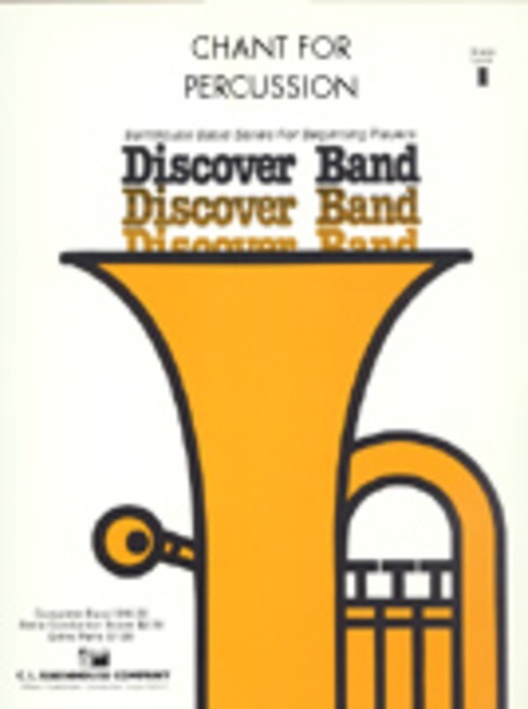 Chant For Percussion Concert Band 1 Score/Parts Book