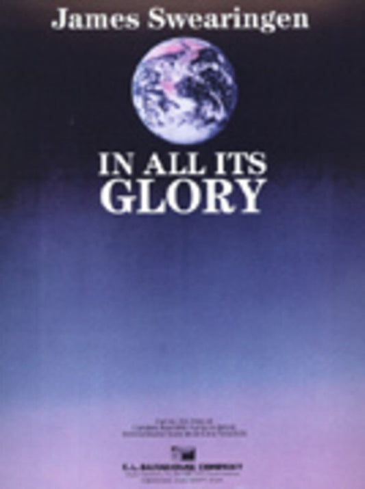 In All Its Glory Concert Band  Score