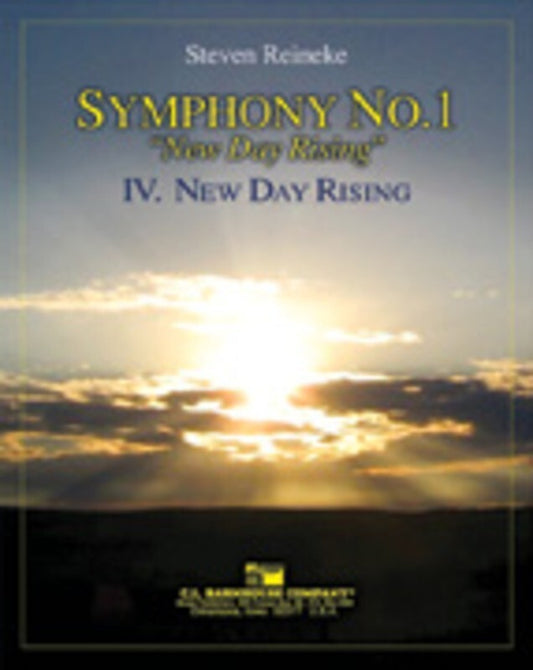 Symphony No 1 4Th Mvt New Day Rising Concert Band  Score/Parts