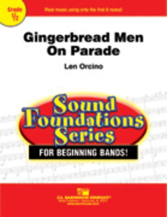 Gingerbread Men On Parade Concert Band  Score/Parts