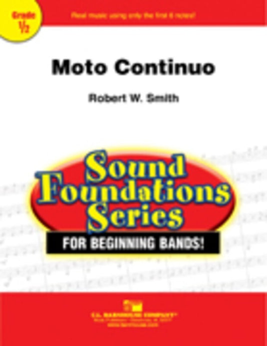 Moto Continuo Concert Band  Score/Parts