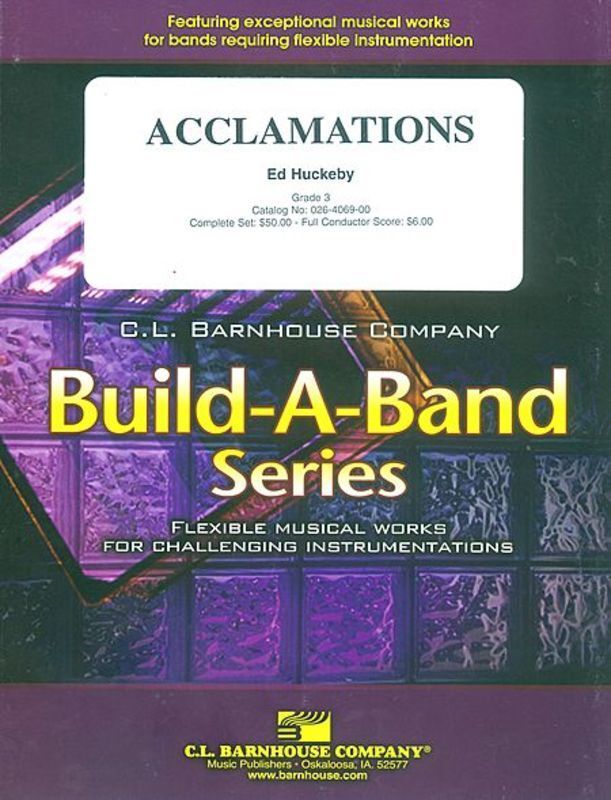 Acclamations Concert Band 3 Score/Parts