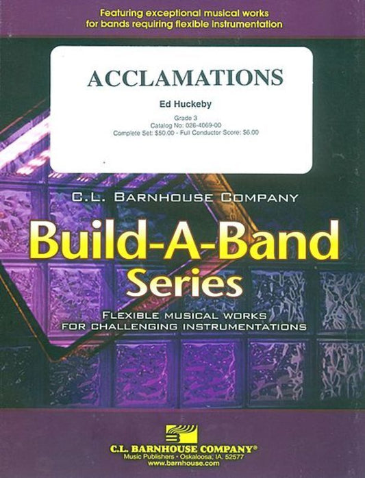 Acclamations Concert Band 3 Score/Parts