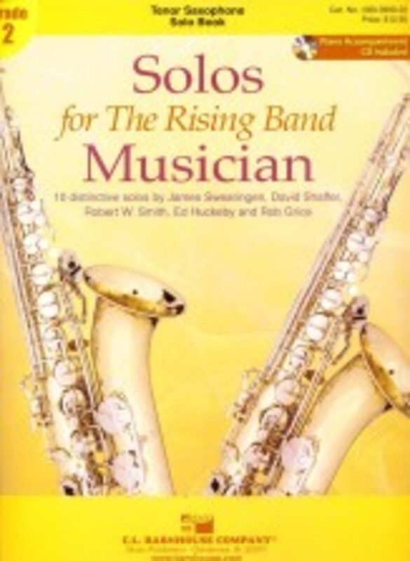 Solos For The Rising Band Musician Tenor Saxophone Softcover Book/CD