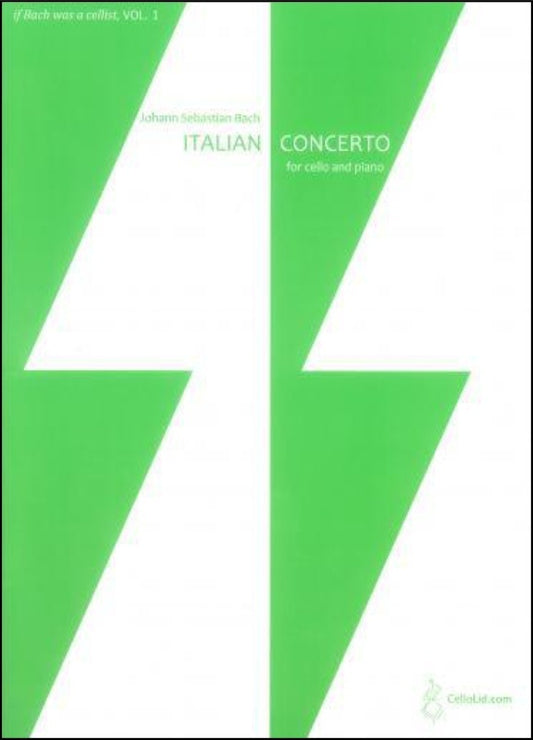 Bach - Italian Concerto For Cello/Piano Arr Lidstrom Softcover Book (Cello)