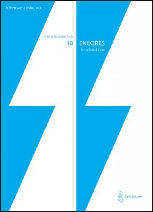 Bach - 10 Encores For Cello/Piano Arr Lidstrom Softcover Book (Cello)