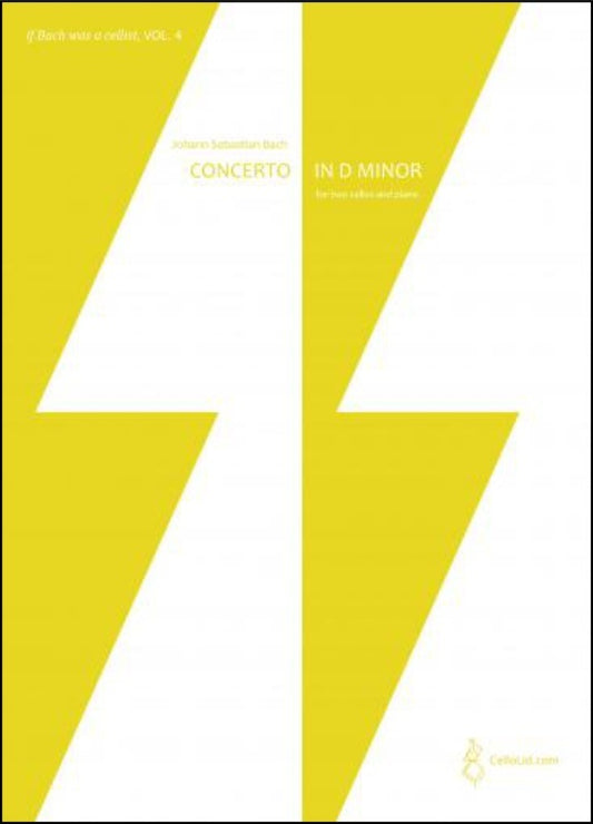 Bach - Concerto D Minor Bwv1043 For Cello/Piano Softcover Book (Cello)