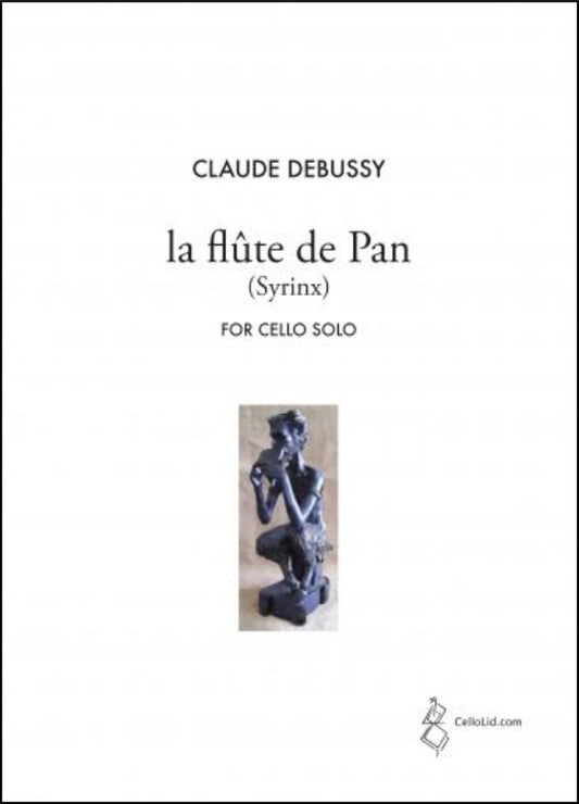Debussy - La Flute De Pan (Syrinx) For Cello Solo Softcover Book (Cello)