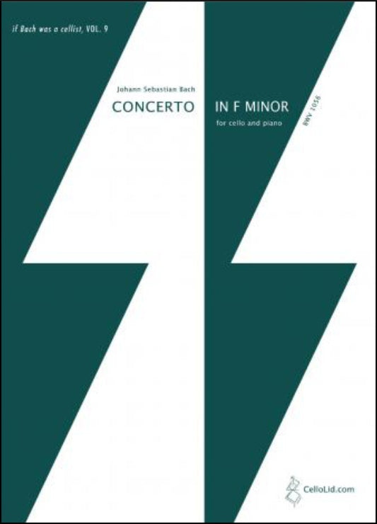 Bach - Concerto F Minor Bwv1056 Cello/Piano Arr Lidstrom Softcover Book (Cello)