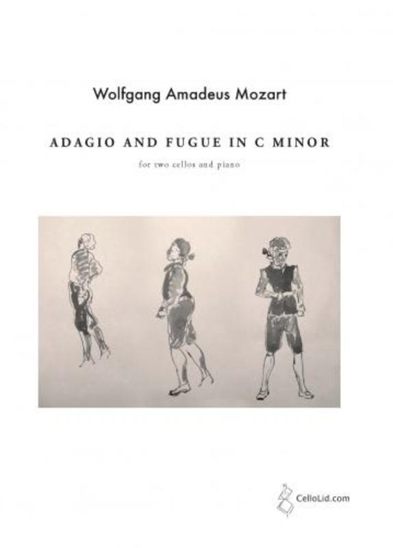 Mozart - Adagio And Fugue C Minor For 2 Cellos/Piano Softcover Book (2 Cellos)