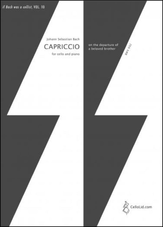 Bach - Capriccio For Cello/Piano Arr Lidstrom Softcover Book (Cello)