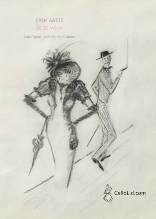 Satie - Je Te Veux For Cello/Piano Softcover Book (Cello)