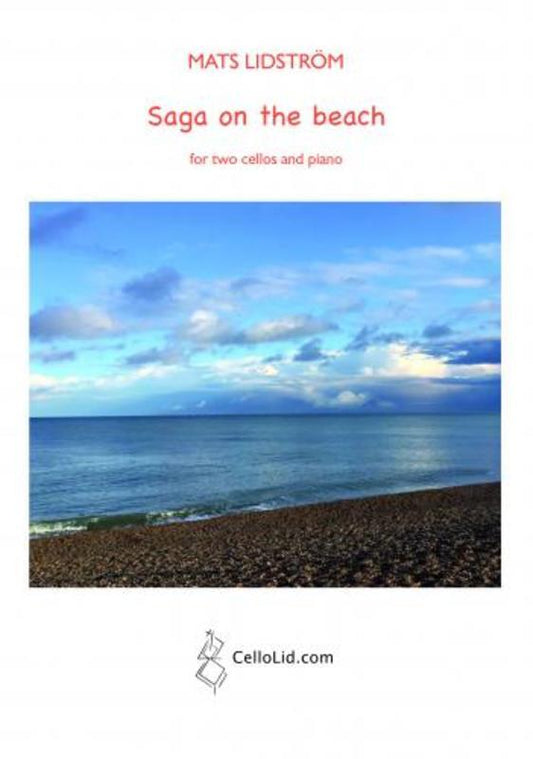 Lidstrom - Saga On The Beach For 2 Cellos/Piano Softcover Book (2 Cellos)