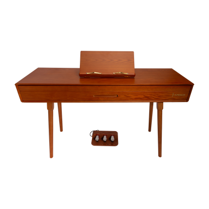 Crown CMDP-909-WDG Upright 88-Key Weighted Digital Piano with Convertible Desk Design - Solid Walnut Finish — view 2