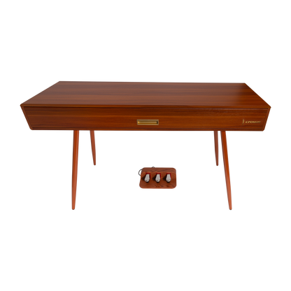 Crown CMDP-916-WGN Upright 88-Key Weighted Digital Piano with Convertible Desk Design (Woodgrain Finish) — view 3
