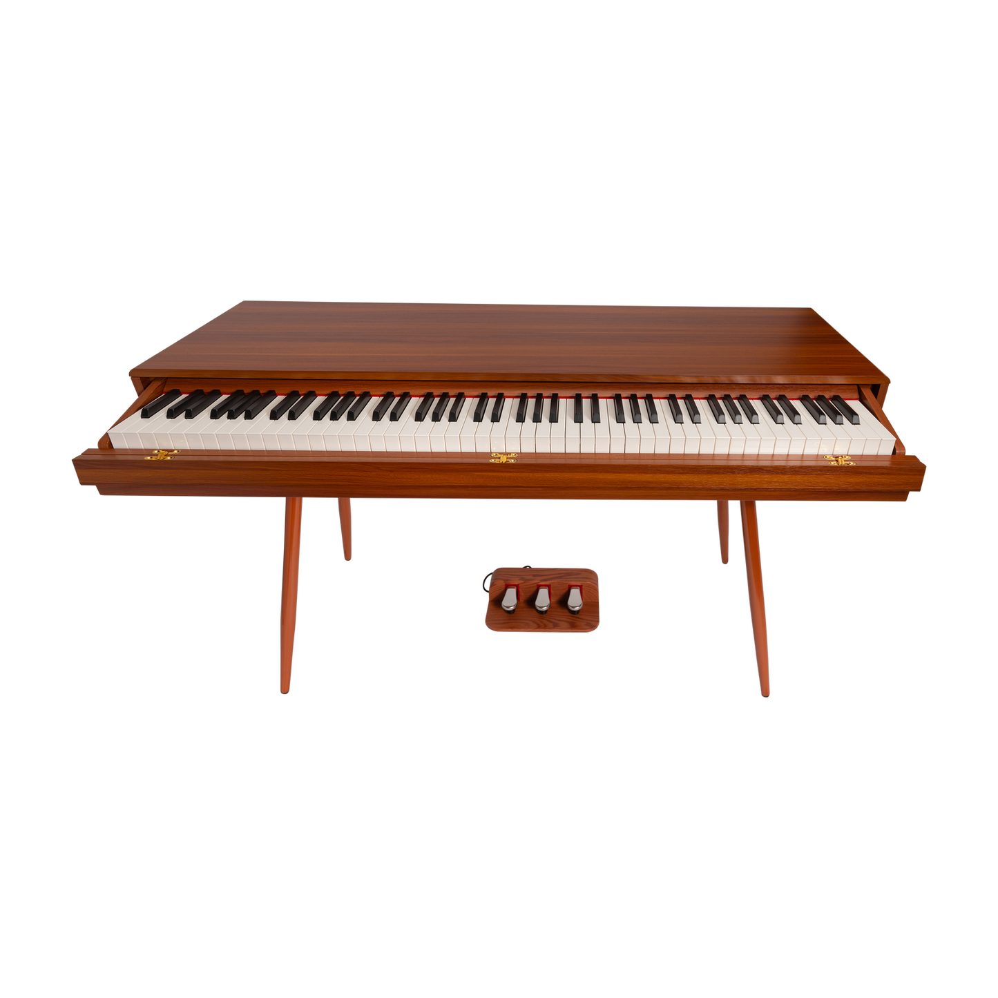 Crown CMDP-916-WGN Upright 88-Key Weighted Digital Piano with Convertible Desk Design (Woodgrain Finish) — view 4