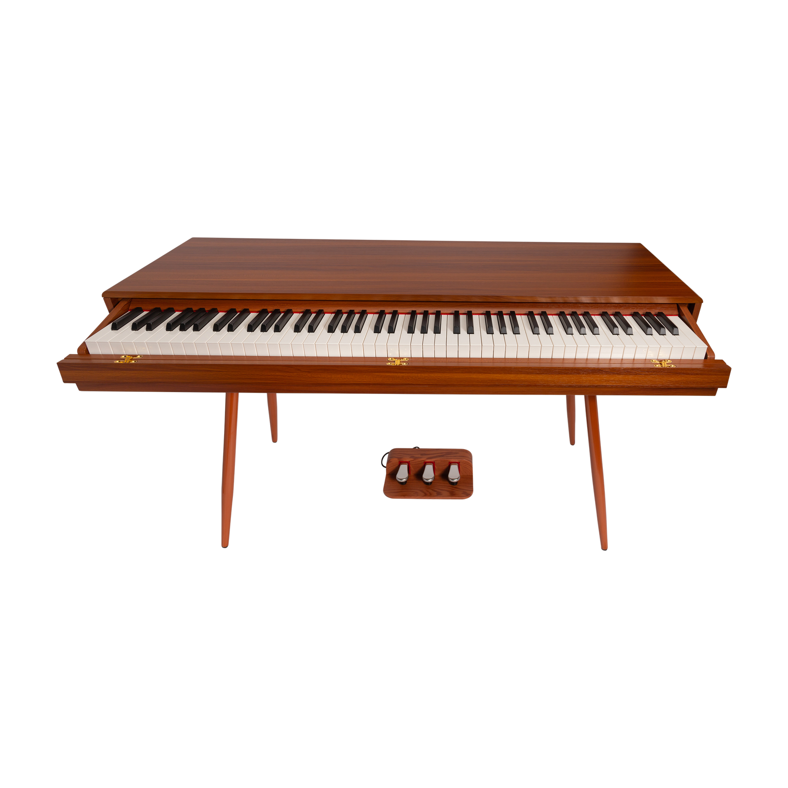 Crown CMDP-916-WGN Upright 88-Key Weighted Digital Piano with Convertible Desk Design (Woodgrain Finish) — view 4