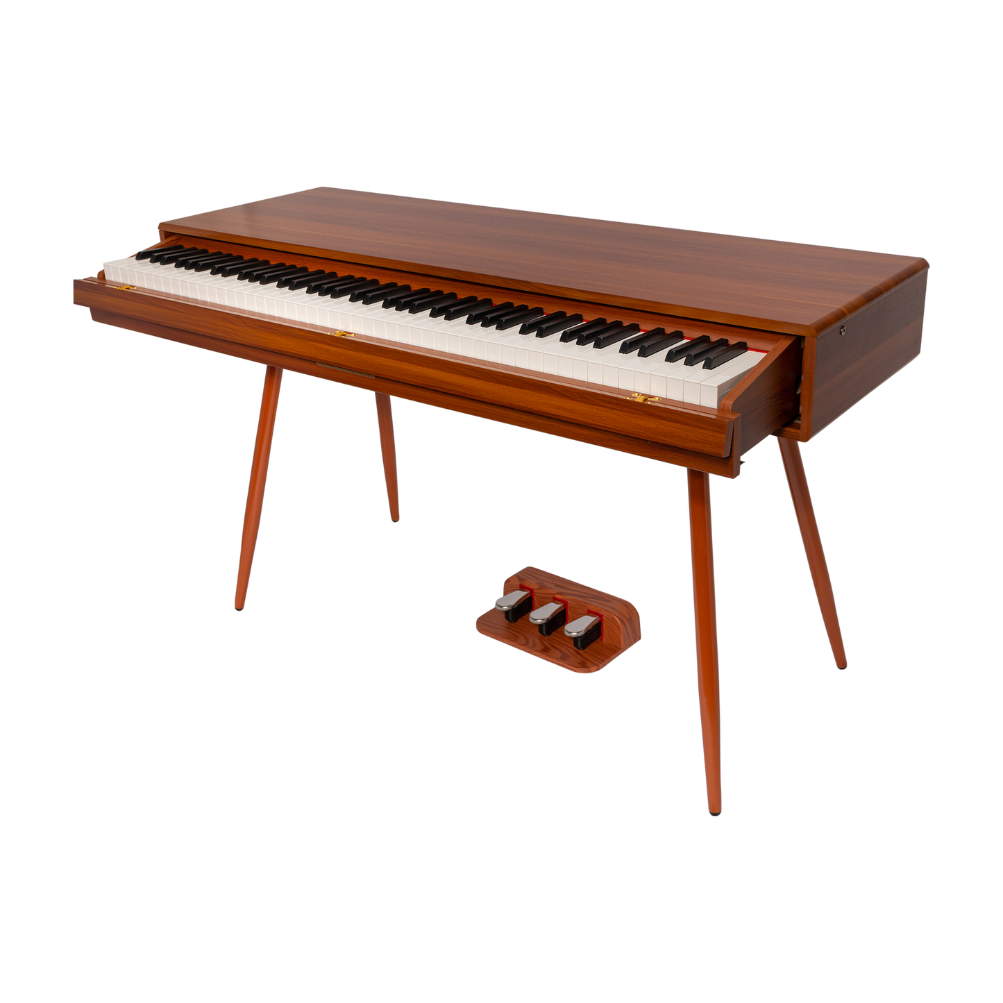 Crown CMDP-916-WGN Upright 88-Key Weighted Digital Piano with Convertible Desk Design (Woodgrain Finish)