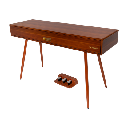 Crown CMDP-916-WGN Upright 88-Key Weighted Digital Piano with Convertible Desk Design (Woodgrain Finish) — view 2