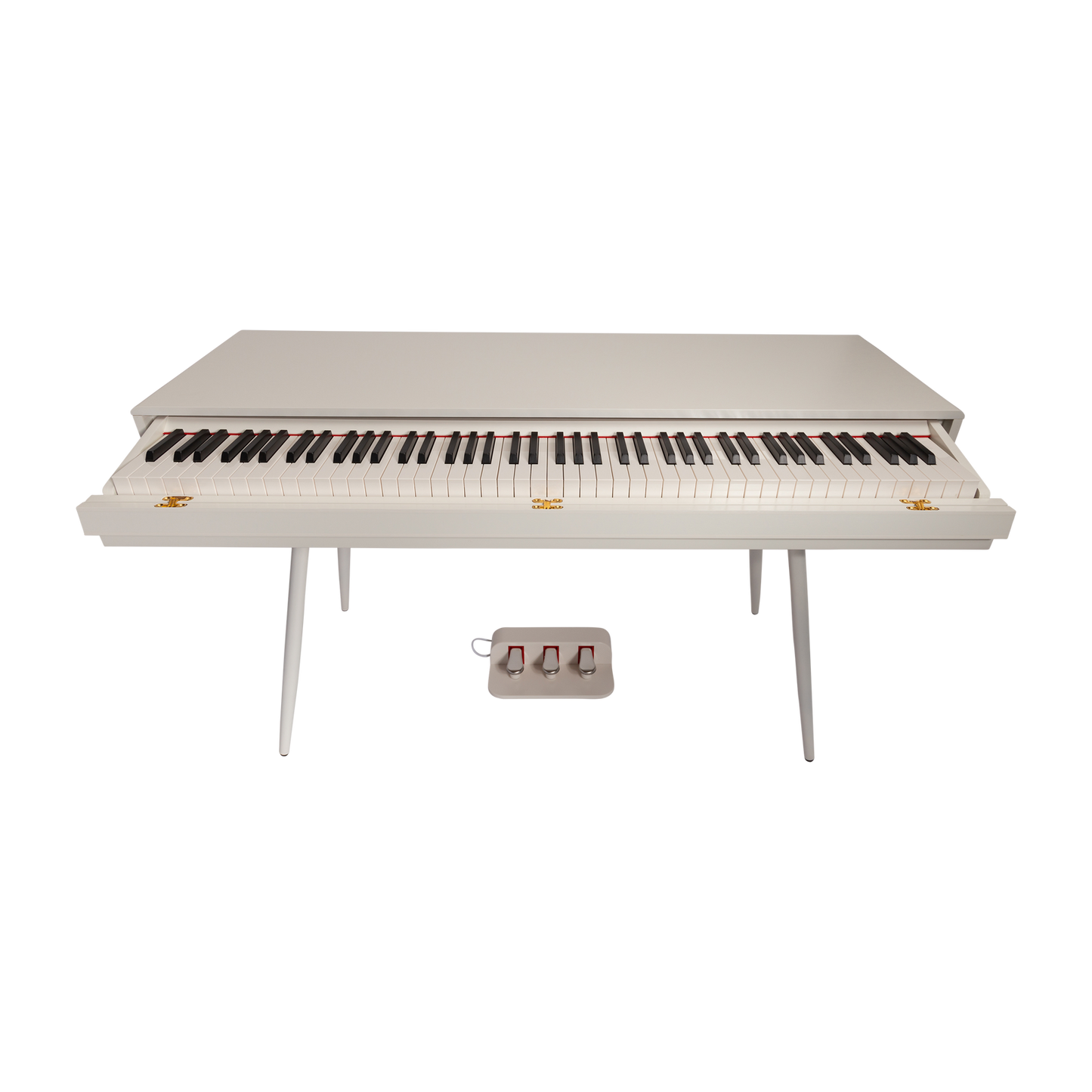 Crown CMDP-916-WHT Upright 88-Key Weighted Digital Piano with Convertible Desk Design — view 3