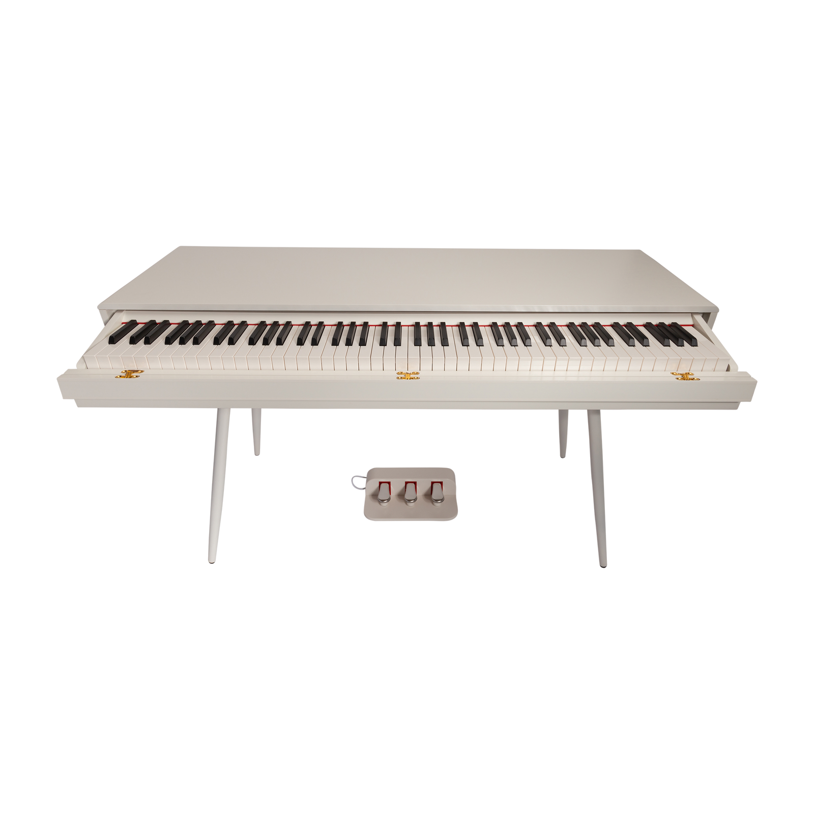 Crown CMDP-916-WHT Upright 88-Key Weighted Digital Piano with Convertible Desk Design — view 3