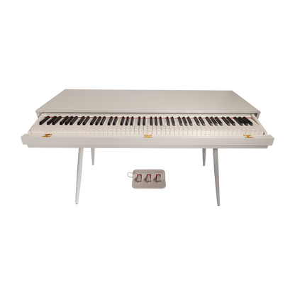 Crown CMDP-916-WHT Upright 88-Key Weighted Digital Piano with Convertible Desk Design — view 3