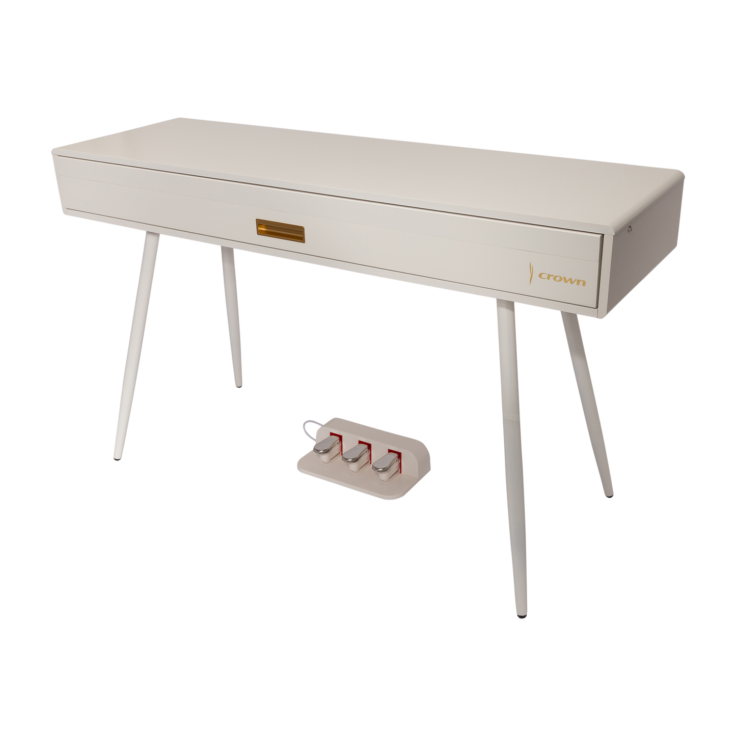 Crown CMDP-916-WHT Upright 88-Key Weighted Digital Piano with Convertible Desk Design — view 2