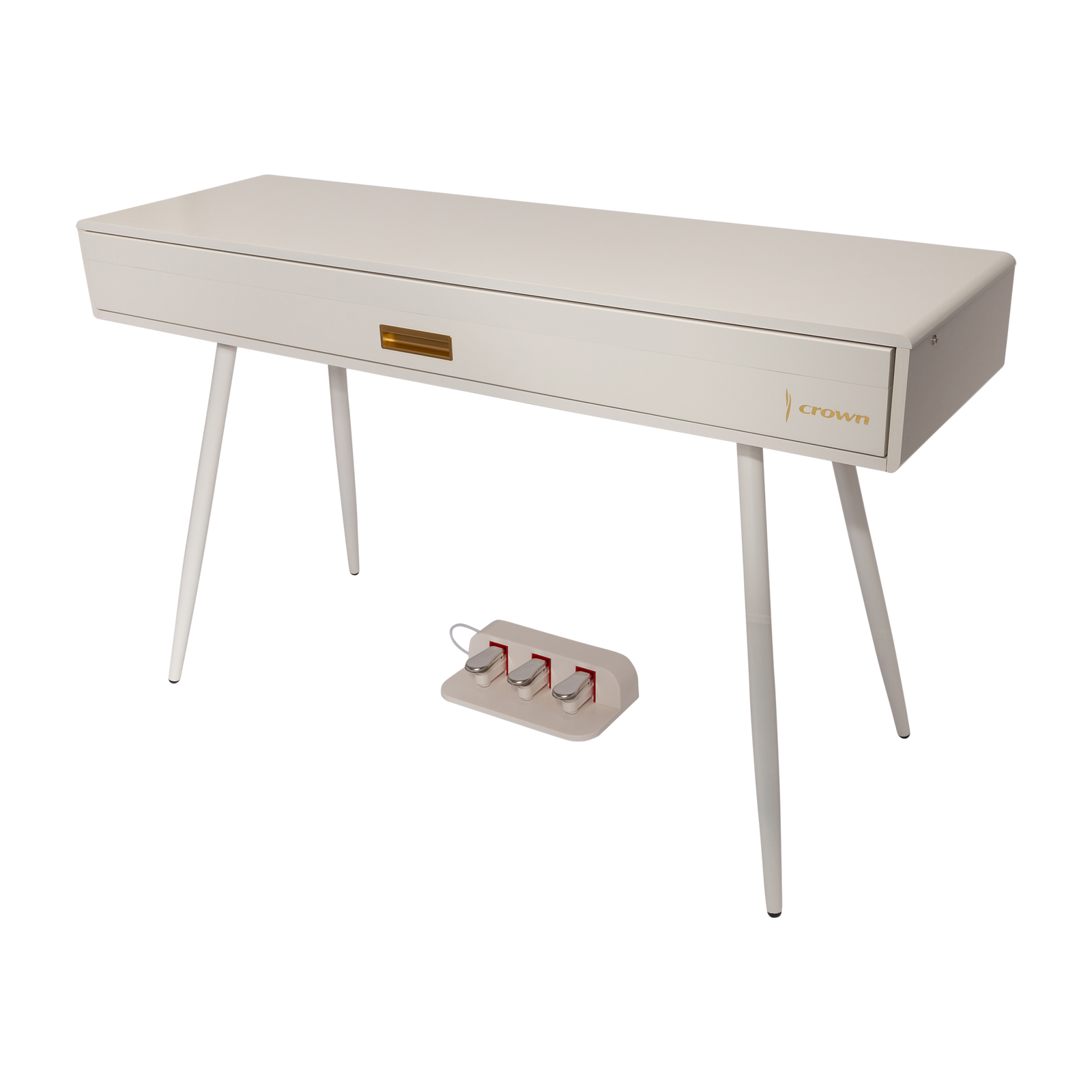 Crown CMDP-916-WHT Upright 88-Key Weighted Digital Piano with Convertible Desk Design — view 2