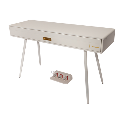Crown CMDP-916-WHT Upright 88-Key Weighted Digital Piano with Convertible Desk Design — view 2