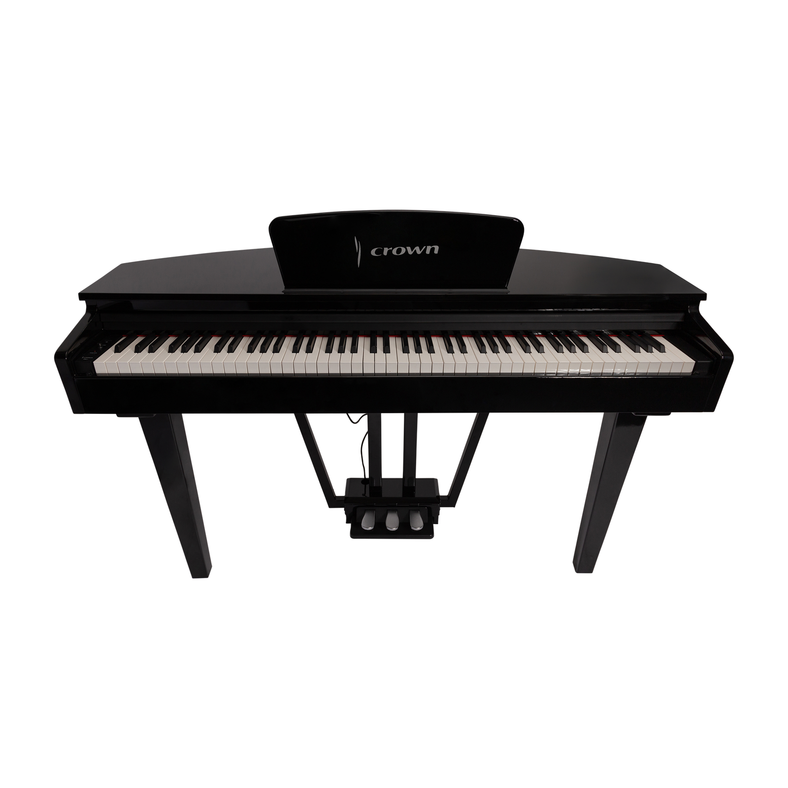 Crown CMG-1 Digital Grand Piano - Gloss Black, 88-Key, French Dream Sound Engine, USB/MIDI Connectivity, Elegant Curved Cabinet — view 4