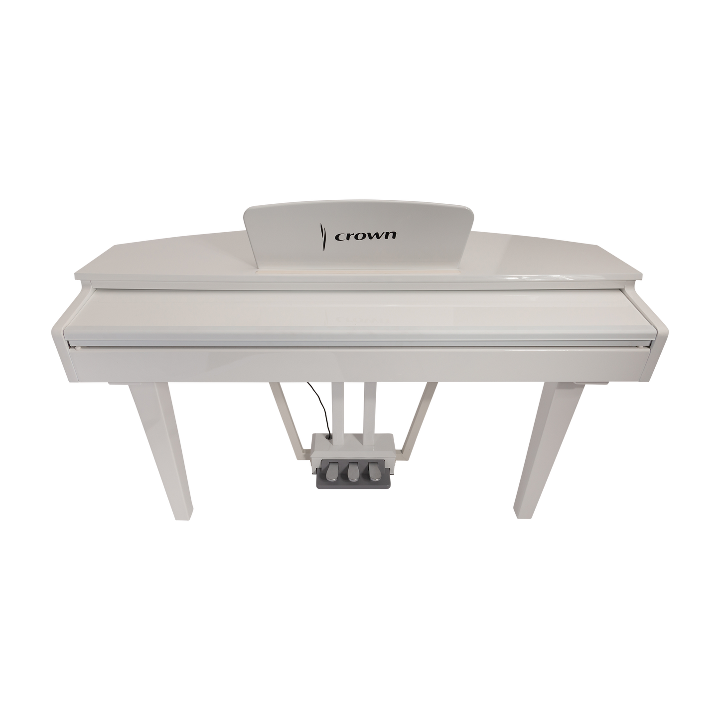 Crown CMG-1 Digital Grand Piano - Gloss White, 88-Key Hammer-Action Keyboard, French Dream Sound Engine, USB/MIDI Connectivity — view 4