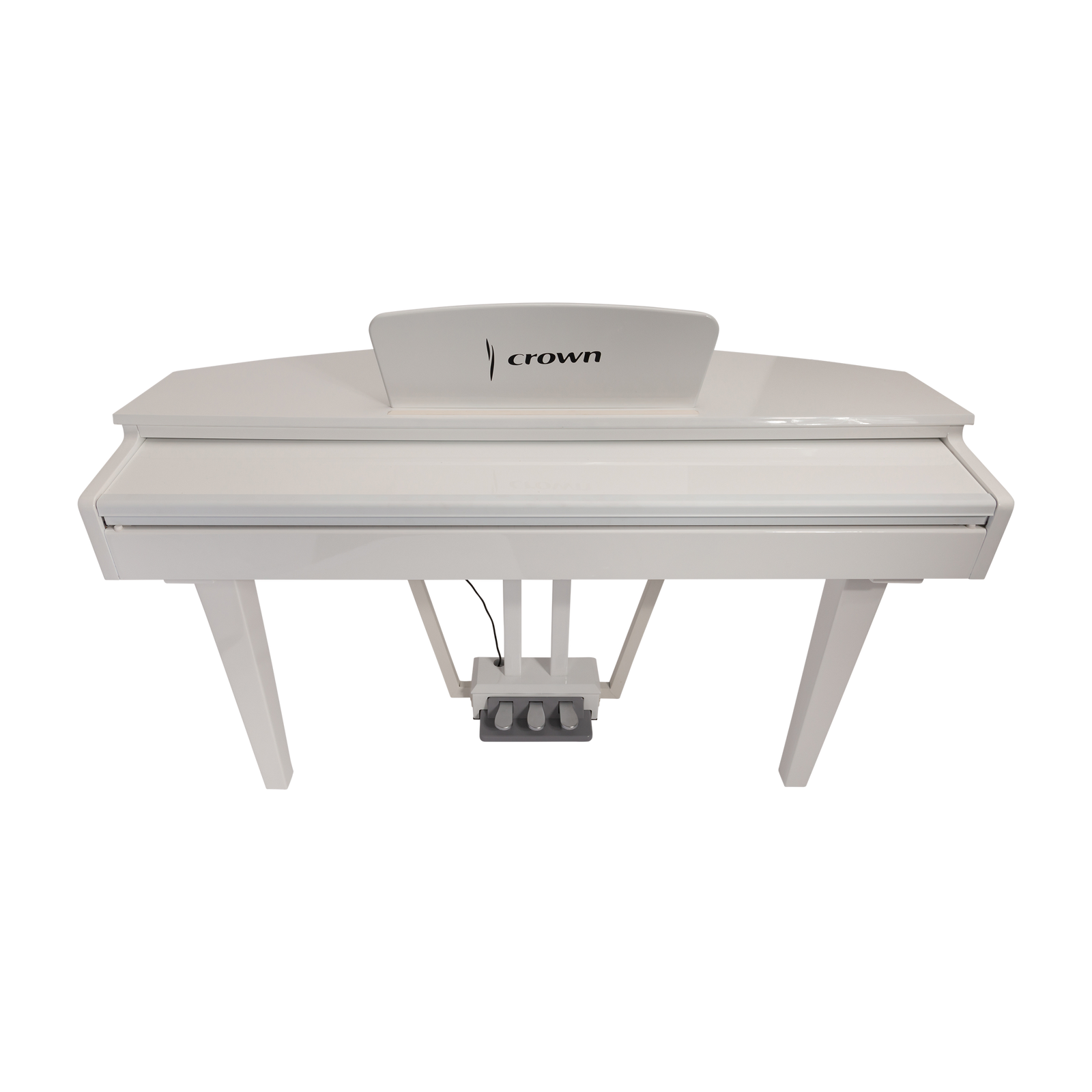 Crown CMG-1 Digital Grand Piano - Gloss White, 88-Key Hammer-Action Keyboard, French Dream Sound Engine, USB/MIDI Connectivity — view 4