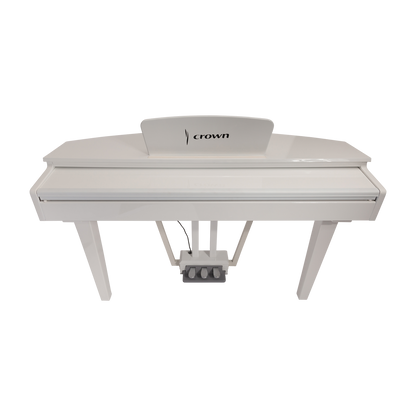 Crown CMG-1 Digital Grand Piano - Gloss White, 88-Key Hammer-Action Keyboard, French Dream Sound Engine, USB/MIDI Connectivity — view 4